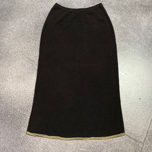 Fatigues Black Waffle Knit Skirt Size Medium